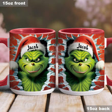 Load image into Gallery viewer, Personalized Grinch Accent Mug Custom Name Birthday Gift