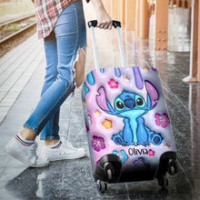Load image into Gallery viewer, Personalized Ohana Luggage Cover Custom Name Gift for Travelers