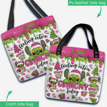 Load image into Gallery viewer, Personalized Grinch Tote Bag Custom Name Gift for Christmas