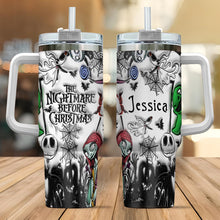 Load image into Gallery viewer, Personalized Nightmare Tumbler with Handle Custom Name Gift