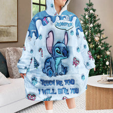 Load image into Gallery viewer, Personalized Ohana Blanket Hoodie Custom Name for Winter Gift