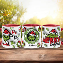 Load image into Gallery viewer, Personalized Grinch Accent Mug Custom Name Holiday Gift