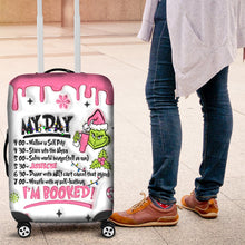 Load image into Gallery viewer, Personalized Christmas Luggage Cover Custom Name Grinch Design