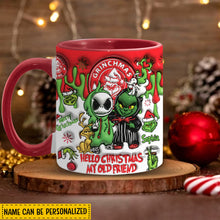 Load image into Gallery viewer, Personalized Grinch Accent Mug Custom Name Christmas Gift