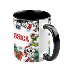 Load image into Gallery viewer, Personalized Nightmare Before Christmas Accent Mug Gift for Halloween & Christmas
