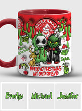 Load image into Gallery viewer, Personalized Grinch Accent Mug Custom Name Christmas Gift