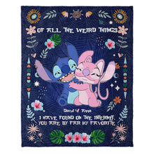 Load image into Gallery viewer, Personalized Ohana Blanket Custom Name Gift for Couples