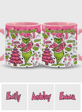 Load image into Gallery viewer, Personalized Grinch Accent Mug Custom Name Holiday Gift