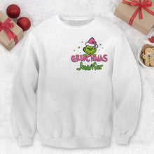 Load image into Gallery viewer, Personalized Grinchy On The Inside Christmas Ugly Sweater Gift