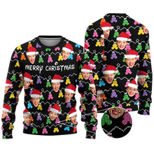Load image into Gallery viewer, Personalized Merry Christmas Mouse Ear Ugly Sweater Gift
