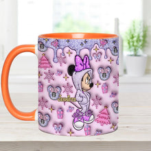 Load image into Gallery viewer, Personalized Christmas Accent Mug with Glittery Design for Mom
