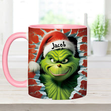 Load image into Gallery viewer, Personalized Grinch Accent Mug Custom Name Birthday Gift
