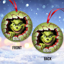 Load image into Gallery viewer, Personalized Grinch Christmas Ornament Custom Name Gift