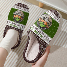 Load image into Gallery viewer, Personalized Christmas Slippers with Custom Name Chicky Nuggies Gift