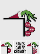 Load image into Gallery viewer, Personalized Christmas Door Frame Decoration Custom Names Gift