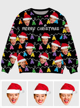 Load image into Gallery viewer, Personalized Merry Christmas Mouse Ear Ugly Sweater Gift