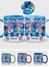 Load image into Gallery viewer, Personalized Ohana Accent Mug Custom Name Gift for Mom/Dad