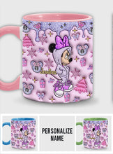 Load image into Gallery viewer, Personalized Christmas Accent Mug with Glittery Design for Mom