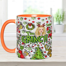 Load image into Gallery viewer, Personalized The Grinch Accent Mug Custom Name Christmas Gift