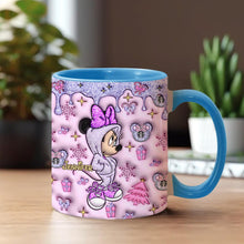 Load image into Gallery viewer, Personalized Christmas Accent Mug with Glittery Design for Mom