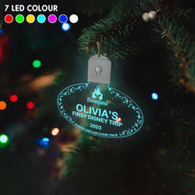 Load image into Gallery viewer, Personalized LED Acrylic Ornament with Custom Name for Christmas