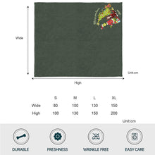Load image into Gallery viewer, Personalized Merry Christmas Blanket Custom Name Cozy Gift