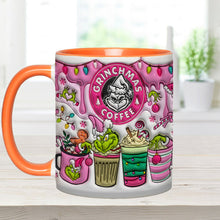 Load image into Gallery viewer, Personalized Grinchmas Coffee Accent Mug Custom Gift for Christmas