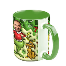 Load image into Gallery viewer, Personalized Grinch Christmas Accent Mug Custom Name Gift