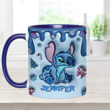 Load image into Gallery viewer, Personalized Ohana Accent Mug Custom Name Birthday Gift