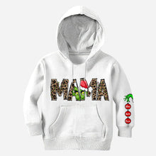 Load image into Gallery viewer, Personalized Christmas Hoodie for Mom with Grinch Design