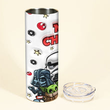 Load image into Gallery viewer, Personalized Stainless Steel Skinny Tumbler Merry Sithmas Gift