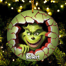 Load image into Gallery viewer, Personalized Grinch Christmas Ornament Custom Name Gift