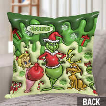 Load image into Gallery viewer, Personalized Merry Christmas Throw Pillow Custom Gift for Kids