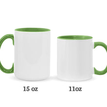Load image into Gallery viewer, Personalized Cute Character Accent Mug Gift for Mom or Dad