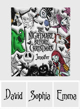 Load image into Gallery viewer, Personalized Nightmare Before Christmas Blanket Gift for Kids