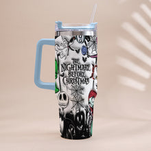 Load image into Gallery viewer, Personalized Nightmare Tumbler with Handle Custom Name Gift