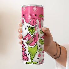 Load image into Gallery viewer, Personalized Grinchmas Skinny Tumbler Custom Name Holiday Gift