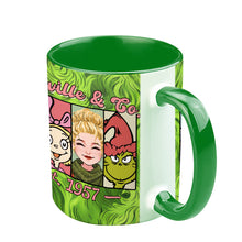 Load image into Gallery viewer, Personalized Holiday Accent Mug Custom Name Whoville Gift