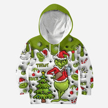 Load image into Gallery viewer, Personalized Grinch Hoodie and Leggings Set Christmas Gift