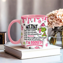 Load image into Gallery viewer, Personalized Christmas Accent Mug with Grinch Design for Hot Cocoa