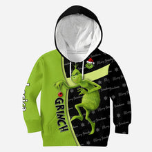 Load image into Gallery viewer, Personalized Grinch Hoodie and Leggings Custom Name Gift for Christmas