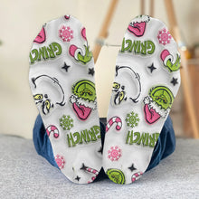 Load image into Gallery viewer, Personalized Grinch Socks Custom Name Holiday Gift for Her