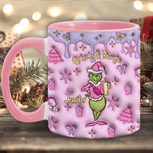 Load image into Gallery viewer, Personalized Grinchy & Bougie Accent Mug Custom Name Gift for Christmas