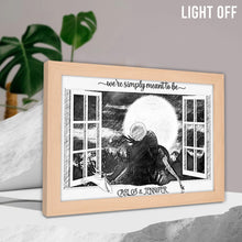 Load image into Gallery viewer, Personalized Light Photo Frame Custom Couple Gift for Anniversary