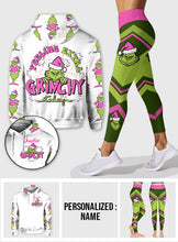 Load image into Gallery viewer, Personalized Grinch Hoodie and Leggings Christmas Outfit