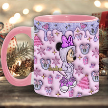 Load image into Gallery viewer, Personalized Christmas Accent Mug with Glittery Design for Mom