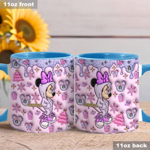 Load image into Gallery viewer, Personalized Christmas Accent Mug with Glittery Design for Mom