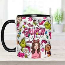 Load image into Gallery viewer, Personalized Grinch Accent Mug Custom Name Christmas Gift