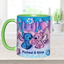 Load image into Gallery viewer, Personalized Ohana Accent Mug Unique Gift for Couples