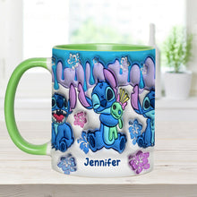 Load image into Gallery viewer, Personalized Ohana Accent Mug Custom Name Gift for Mom/Dad